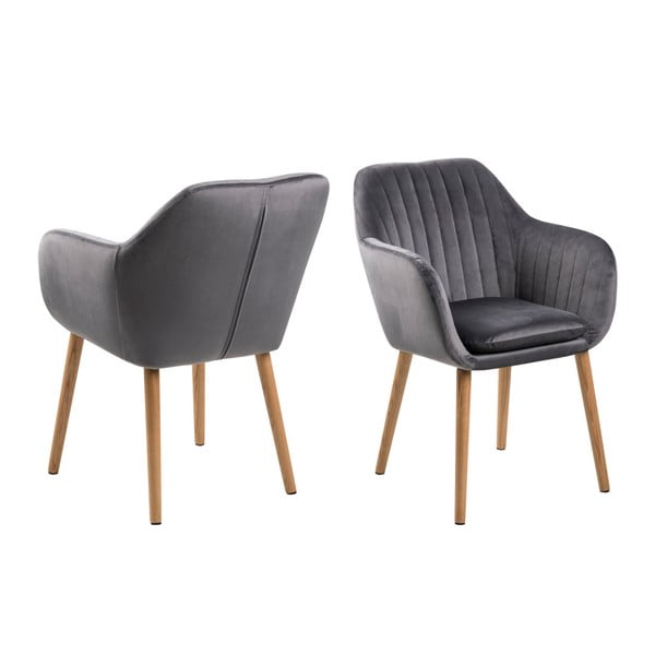 Temno siv jedilni stol Actona Emilia Vic-image-2