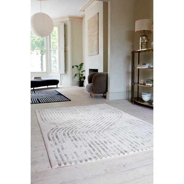 Kremno bela ročno tkana preproga iz mešanice volne 200x300 cm Matrix – Asiatic Carpets-image-2