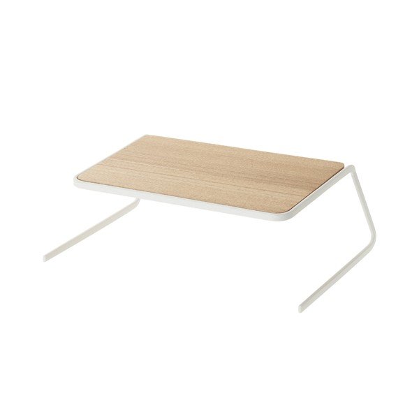 Bela/v naravni barvi lesena dodatna kuhinjska polica 19,5x19,5 cm Tosca – YAMAZAKI