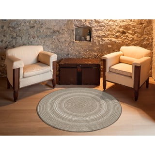 Bež zunanja preproga Universal Silvana Rutto, ⌀ 120 cm