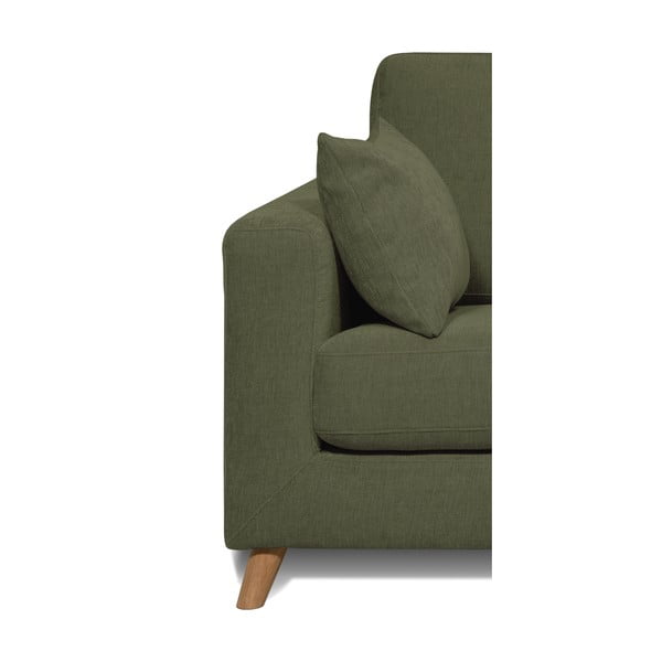 Zelena sedežna garnitura 157 cm Faria - Scandic-image-3