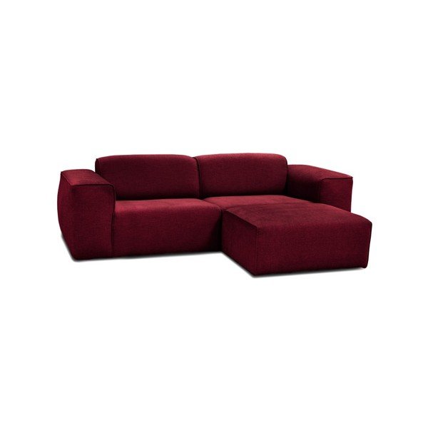 Rdeč trosed s pufom Cosmopolitan Design Phoenix-image-1
