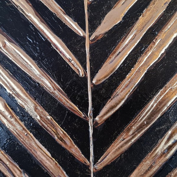 Ročno naslikana slika 70x70 cm Palm Leaf – Wallity-image-2