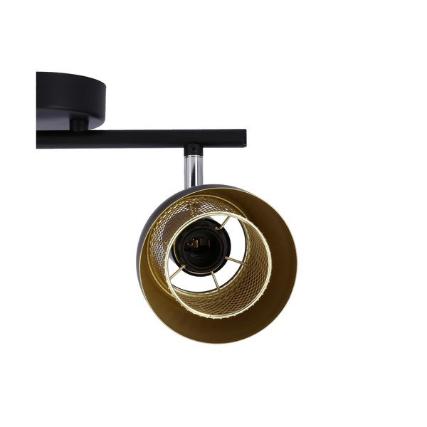 Črna stropna svetilka s kovinskim senčilom 41.5x10 cm Aleksandria – Candellux Lighting-image-4