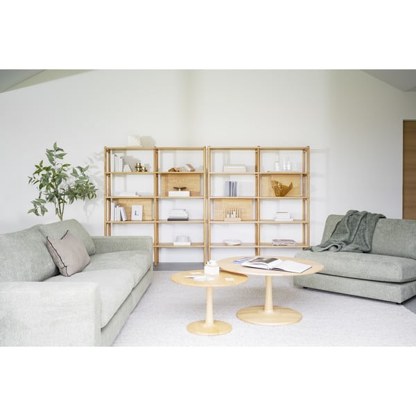 Okrogla mizica v hrastovem dekorju 60x60 cm Hobart – Rowico-image-4