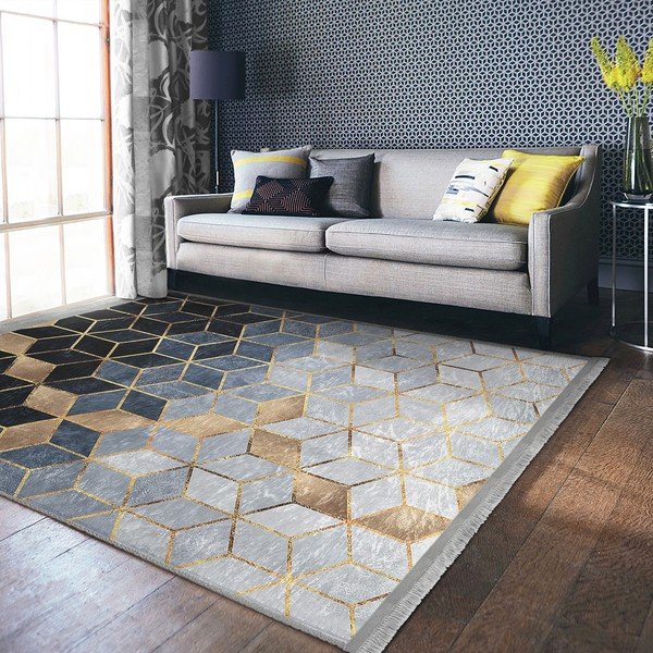 Modro-siv tekač 80x200 cm - Mila Home-image-4