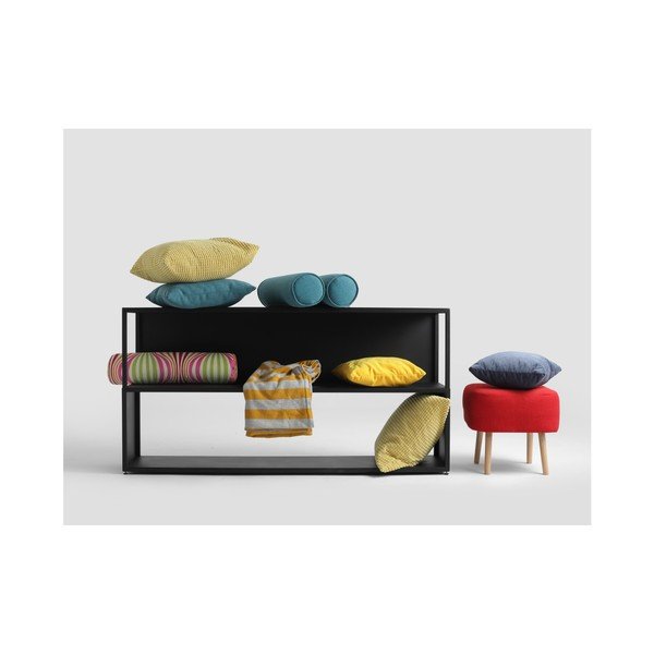 Črn knjiži regal CustomForm Hyller, višina 75 cm-image-3