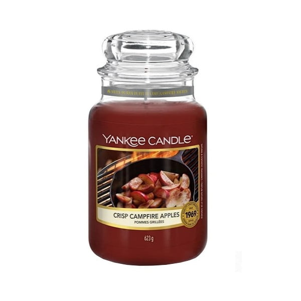 Dišeča sveča Yankee Candle Crisp Campfire Apples, čas gorenja 110 ur