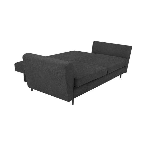 Temno siva trisedežna raztegljiva sedežna garnitura s shranjevanjem Cosmopolitan Design Lyon-image-4