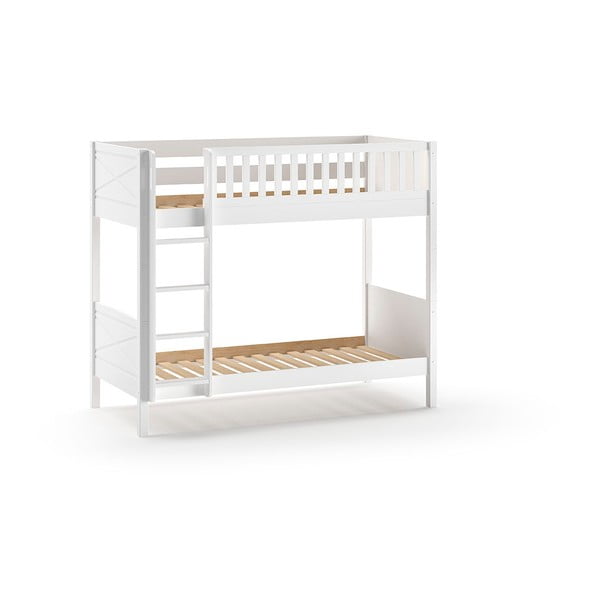 Bela pograd otroška postelja iz masivnega bora s prostorom za shranjevanje 90x200 cm SCOTT – Vipack-image-2