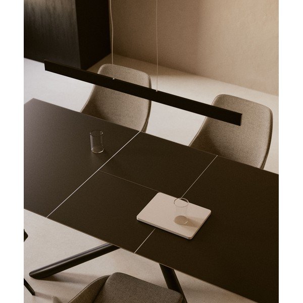 Raztegljiva jedilna miza z dodatno ploščo s keramično ploščo 90x160 cm Theone – Kave Home-image-2