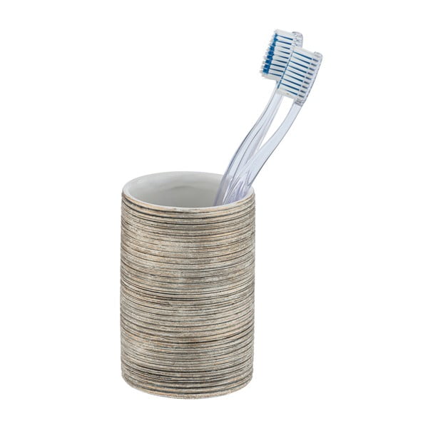 Rjava keramičen lonček za zobno ščetko Wenko Fedio-image-1