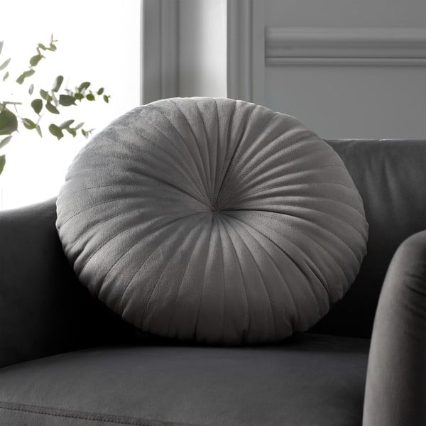Žametna okrasna blazina ø 40 cm Round Soft Touch – Catherine Lansfield-image-1