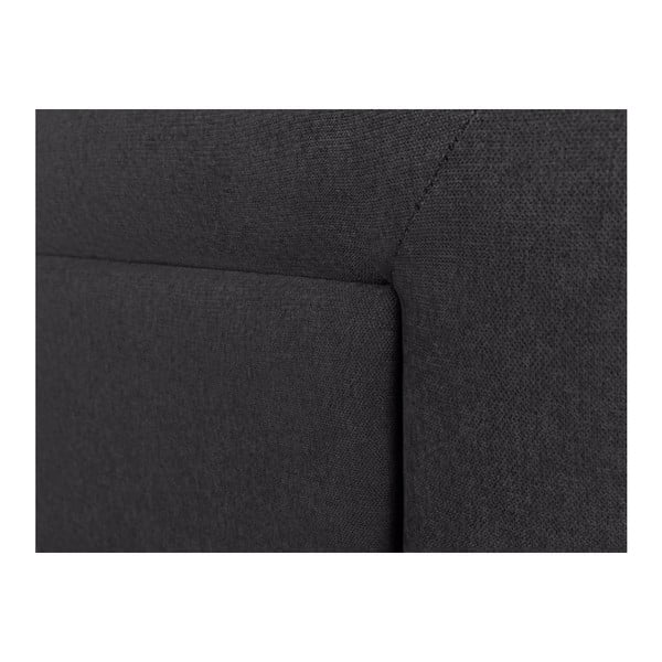 Temno sivo vzglavje Mazzini Sofas Ancona, 200 x 120 cm-image-2