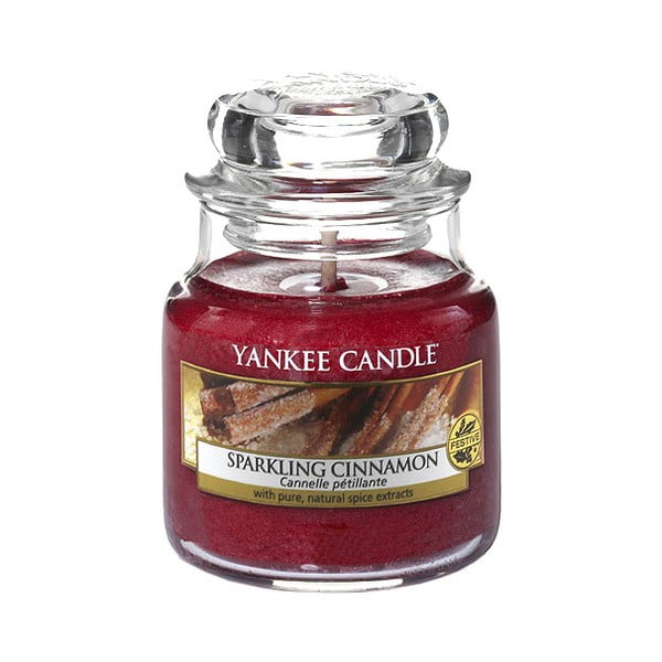 Yankee Candle Sparkling Cinnamon, čas gorenja 25 - 40 ur