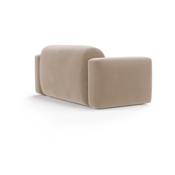 Bež žametna sedežna garnitura 180 cm Strino – Cosmopolitan Design-image-2