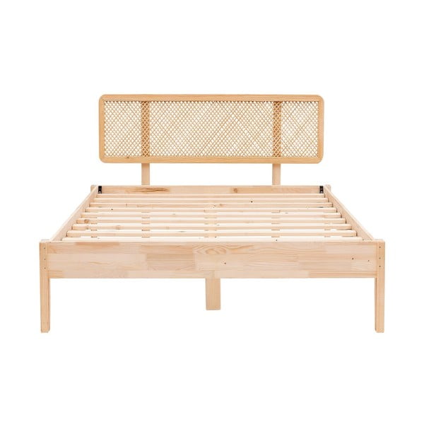 Postelja iz masivne smreke z letvenim dnom 90x200 cm v naravni barvi Izabelya – Kalune Design-image-3