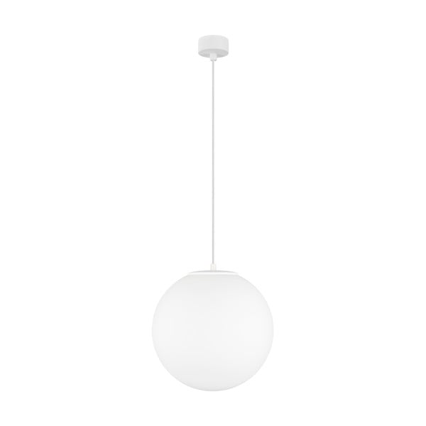 Mat bela viseča svetilka Sotto Luce Tsuki, ⌀ 30 cm