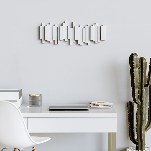 Bel plastični stenski obešalnik Sticks - Umbra-image-1