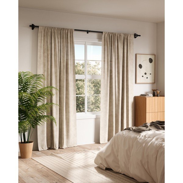 Mat črna jeklena karnisa z nastavljivo dolžino 107 - 305 cm Trinity – Umbra-image-2