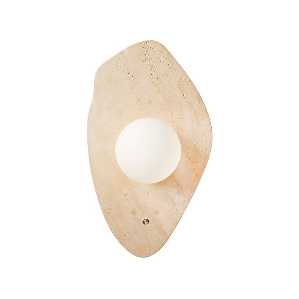 Bež lončena stenska svetilka ø 10 cm Hilde – Opviq lights