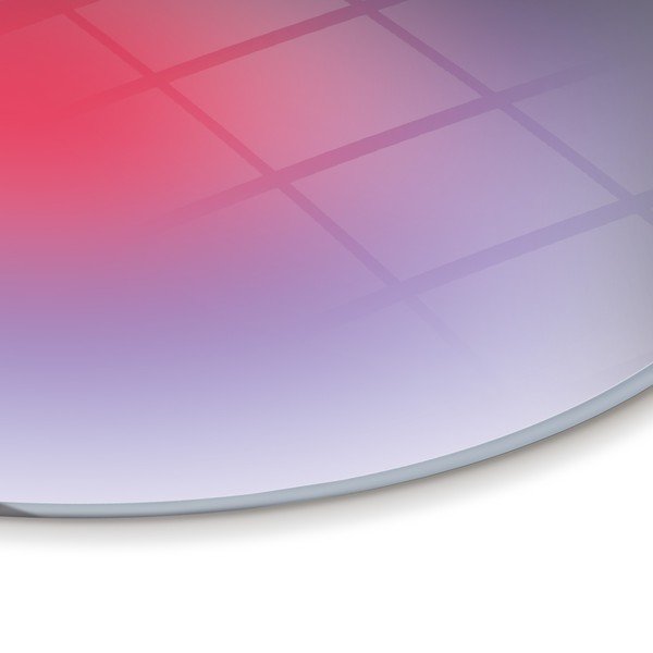 Tiskana steklena slika ø 70 cm Halo – Styler-image-4