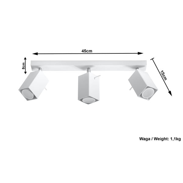 Bela stropna svetilka Sollux Toscana-image-4