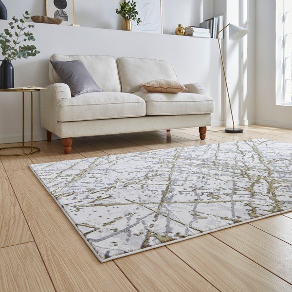 Svetlo siva/zlata preproga 80x150 cm Artemis – Think Rugs-image-2