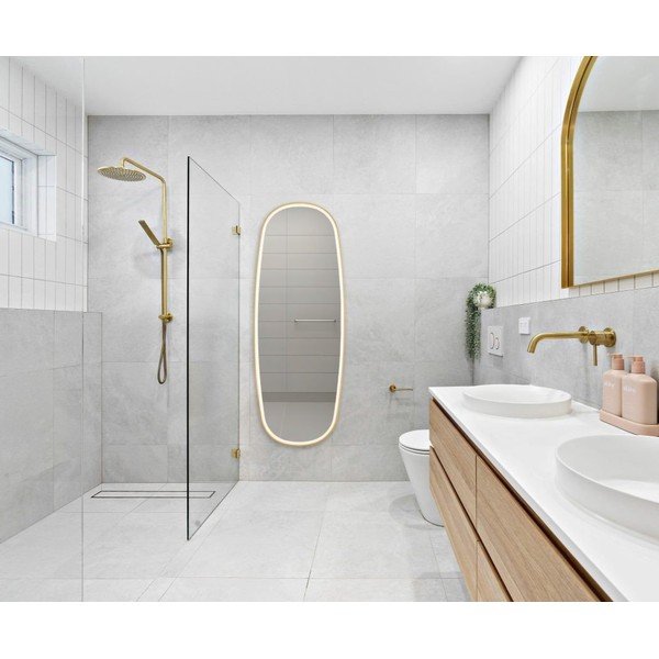 Stensko ogledalo z lučjo 60x160 cm Diana – Mirrors and More-image-1