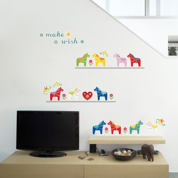 Nalepka Fanastick Small Colorful Horses-image-1