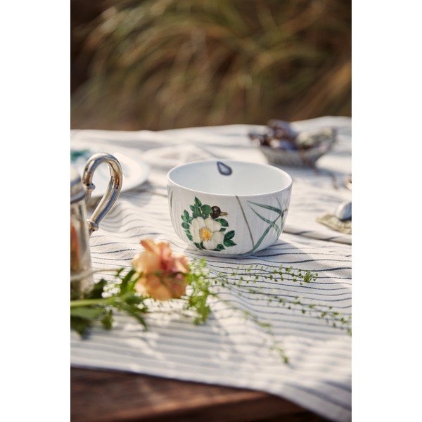 Bela porcelanasta skledica za juho 600 ml Hammershøi Summer – Kähler Design-image-2