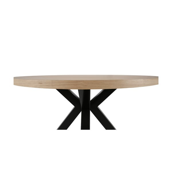Okrogla jedilna miza s črnimi nogami Canett Maison, ø 120 cm-image-3