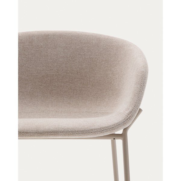 Bež barski stol (višina sedeža 65 cm) Yvette – Kave Home-image-3
