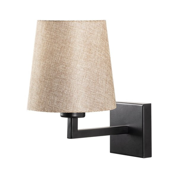 Črna/kremno bela stenska svetilka ø 18 cm Profil – Opviq lights