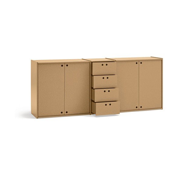 Komoda v naravni barvi 197x80x40 cm Wally – Teulat-image-3