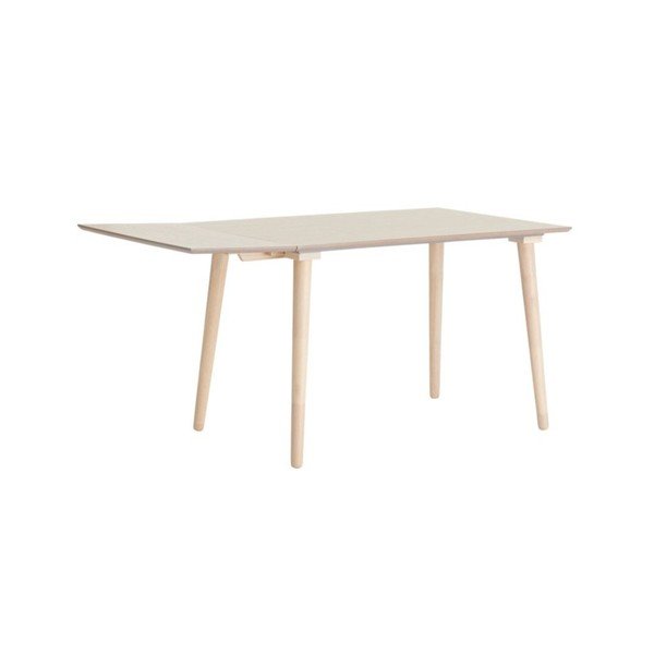 Raztegljiva jedilna miza z dodatno ploščo v brestovem dekorju 80x120 cm Jolina – Ellos Home