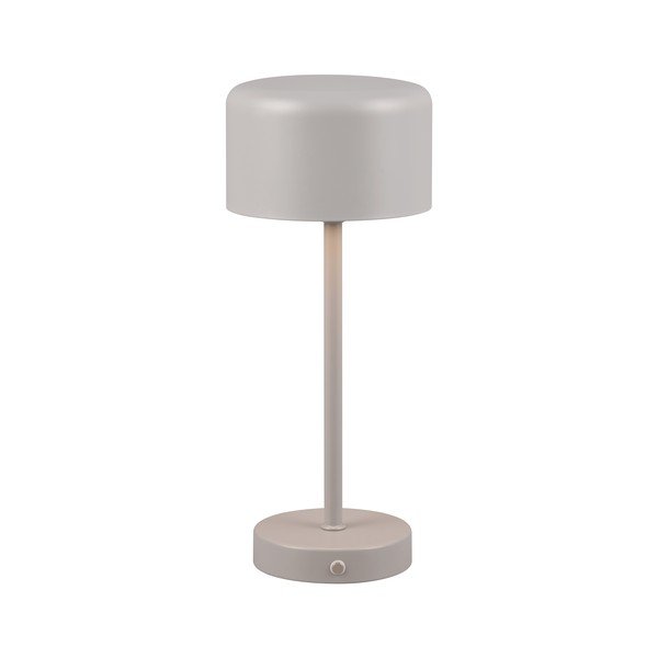 Svetlo siva LED zatemnitvena namizna svetilka (višina 30 cm) Jeff – Reality-image-1
