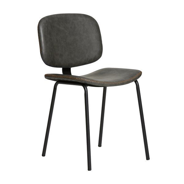 Komplet 2 sivih jedilnih stolov Marckeric Mali-image-2