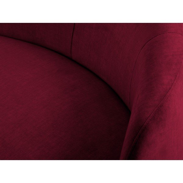 Bordo žametna asimetrična zofa Mazzini Sofas Debbie, leva-image-1
