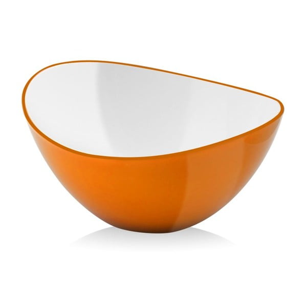 Oranžna skleda za solato Vialli Design, 25 cm