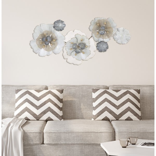 Stensko kovinska dekoracija Mauro Ferretti Flowery, 119 x 60 cm-image-4
