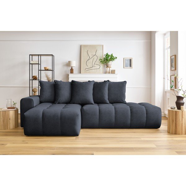 Temno modra kotna zofa (levi kot) Mont-Blanc - Bobochic Paris-image-1