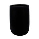 Črn lonček za zobne ščetke Lotus - Mette Ditmer Denmark