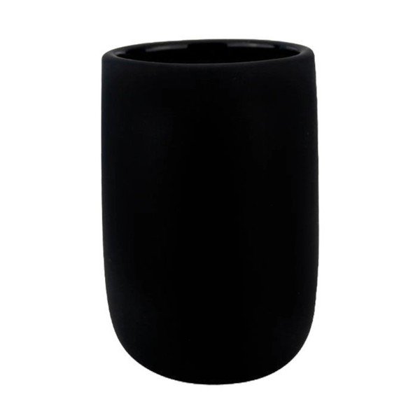 Črn lonček za zobne ščetke Lotus - Mette Ditmer Denmark