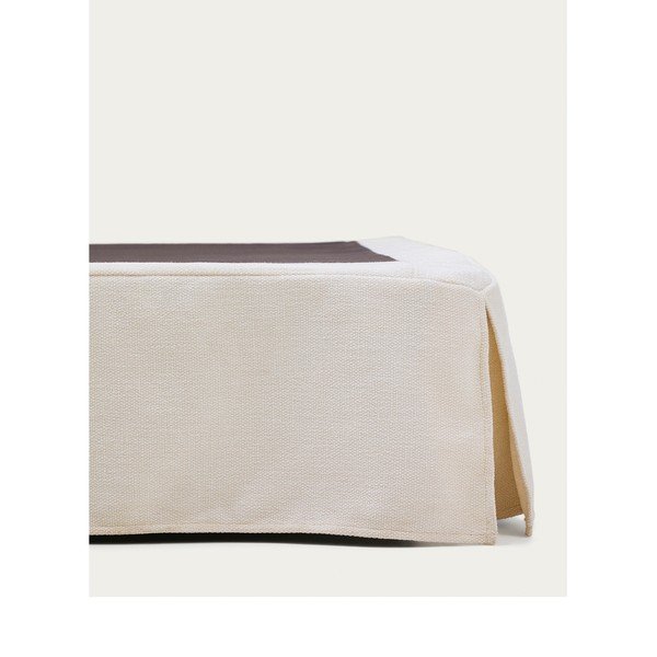 Bela oblazinjena postelja brez vzglavja 90x200 cm Jaira – Kave Home-image-4