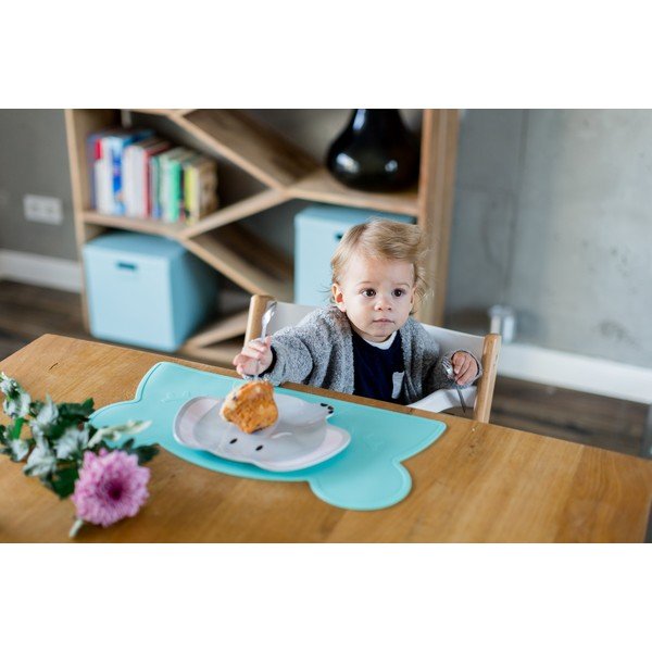 Turkizen silikonski pogrinjek Kindsgut Bear, 48 x 25 cm-image-1