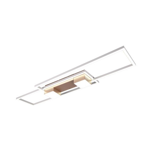 Belo-bronasta zatemnitvena LED stropna svetilka z daljinskim upravljalnikom 28x100 cm Albany – Trio-image-1