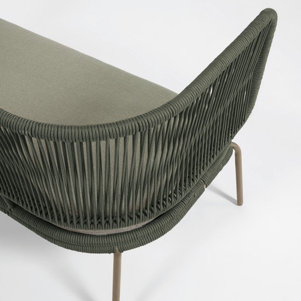 Zelen vrtni kavč z jekleno konstrukcijo Kave Home Nadin-image-1