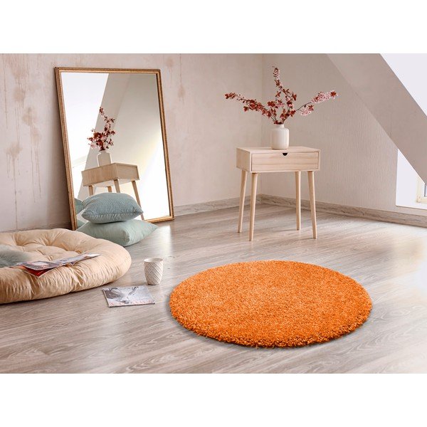 Oranžna preproga Universal Aqua Liso, ø 80 cm-image-1
