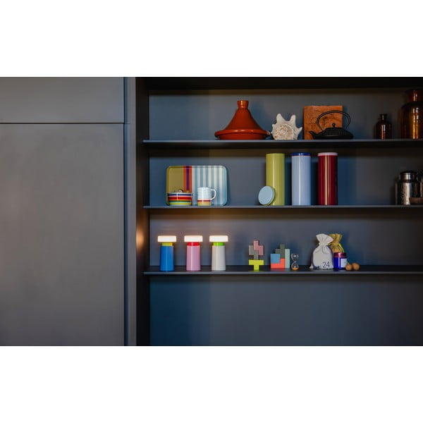 Modra LED zatemnitvena namizna svetilka (višina 17,5 cm) Victoria – Remember-image-1